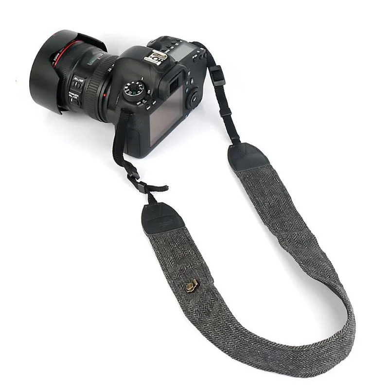 Camera Shoulder Neck 137CM Strap Cotton Leather Belt For Nikon Sony AlphaIII ZV1 DSLR SLR  Dji UAV Cameras Strap Accessories