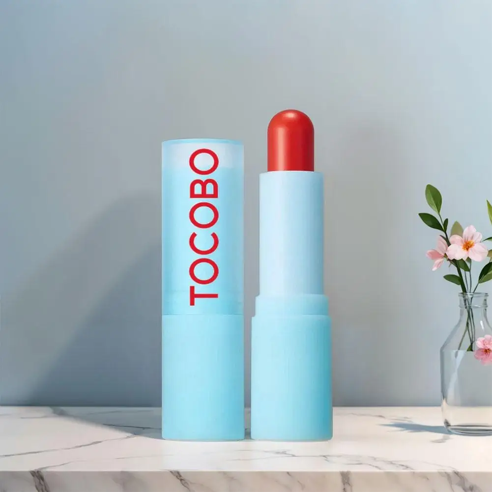 TOCOBO بلسم الشفاه أحمر الشفاه الكرز الأحمر البرتقالي ترطيب تقليل الخطوط الدقيقة المخملية أحمر الشفاه لمعان طبيعي ماكياج الكورية 3.5 جرام #5