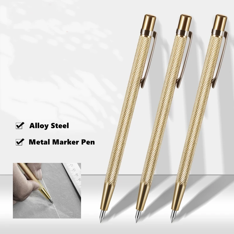 قلم تحديد معدني الماس بنك الاستثمار القومي التيتانيوم الزجاج لوحة معدنية صفائح حديد حروف التنغستن الصلب خدش إبرة النقش الأدوات اليدوية