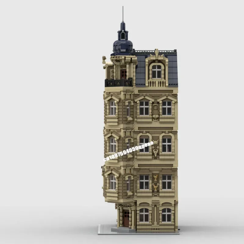 Nova cidade venda quente vista de rua moc extensões de piso modular beau-arts modelo personalizado quebra-cabeça diy ideias criativas crianças brinquedos presente