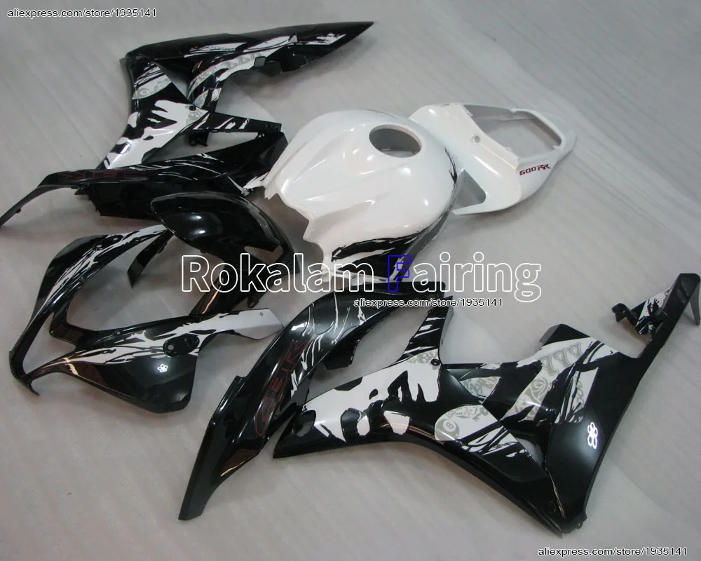 

For Honda CBR600 F5 2007 2008 CBR600F CBR 07 08 Woman Flowers Decals Motorcycle Fairing Body Kits (Injection molding)