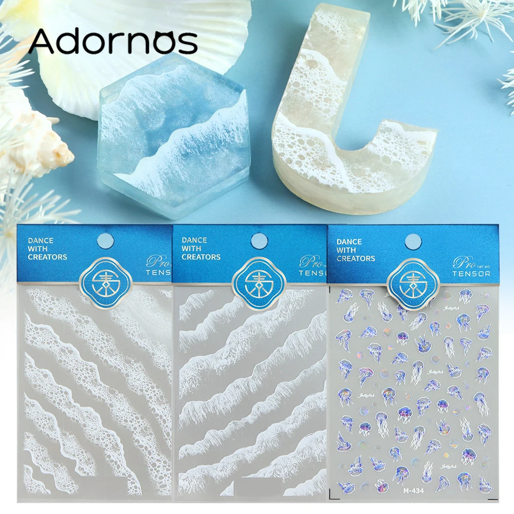 Resin Ocean Wave Mold - 1Sheet Ocean Resin Sticker Epoxy Resin