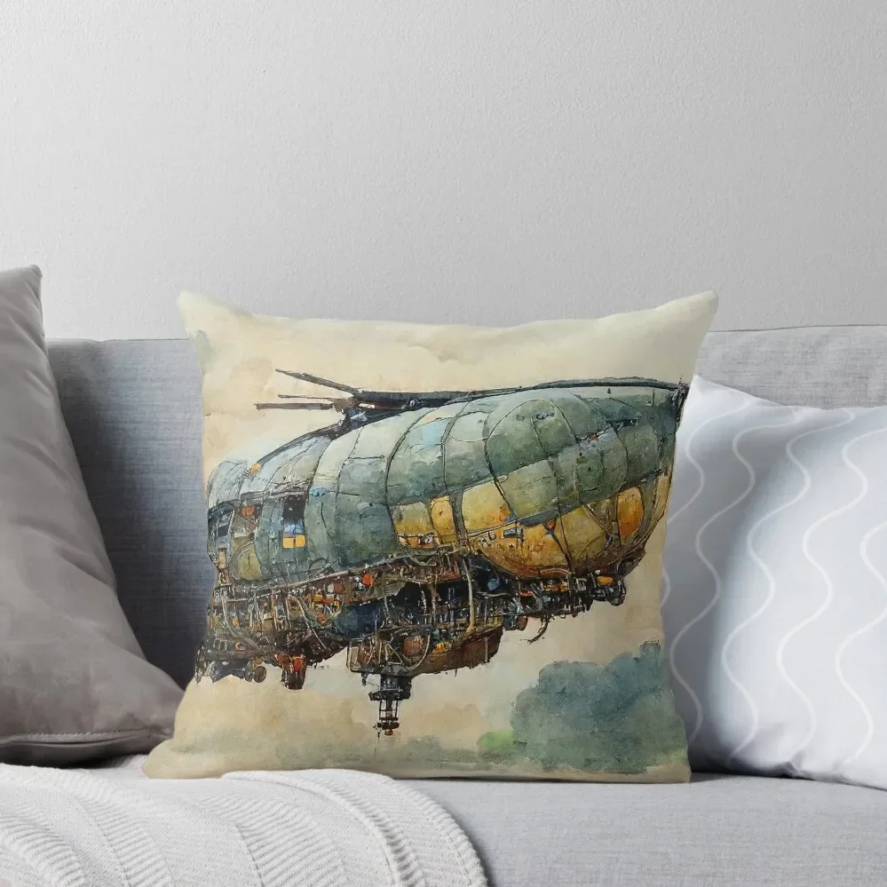 

Steampunk flying ship Throw Pillow Sofa Cover Pillow Case christmas pillowcases pillow