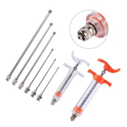 1 Pc 10ml/20ml Parrot Chick Feeding Syringe Water Tool Needle with Straight Tube Bird Raising Pet Bird Feeding Supplies