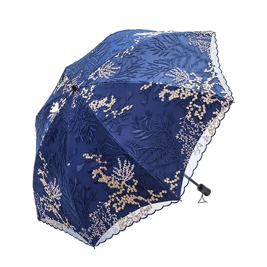 

Women Umbrella Parasol Automatic Uv Big Lace Windproof Umbrella Visor Large Luxury Ultra Light Sword Upf50 Parapluie Umbrellas