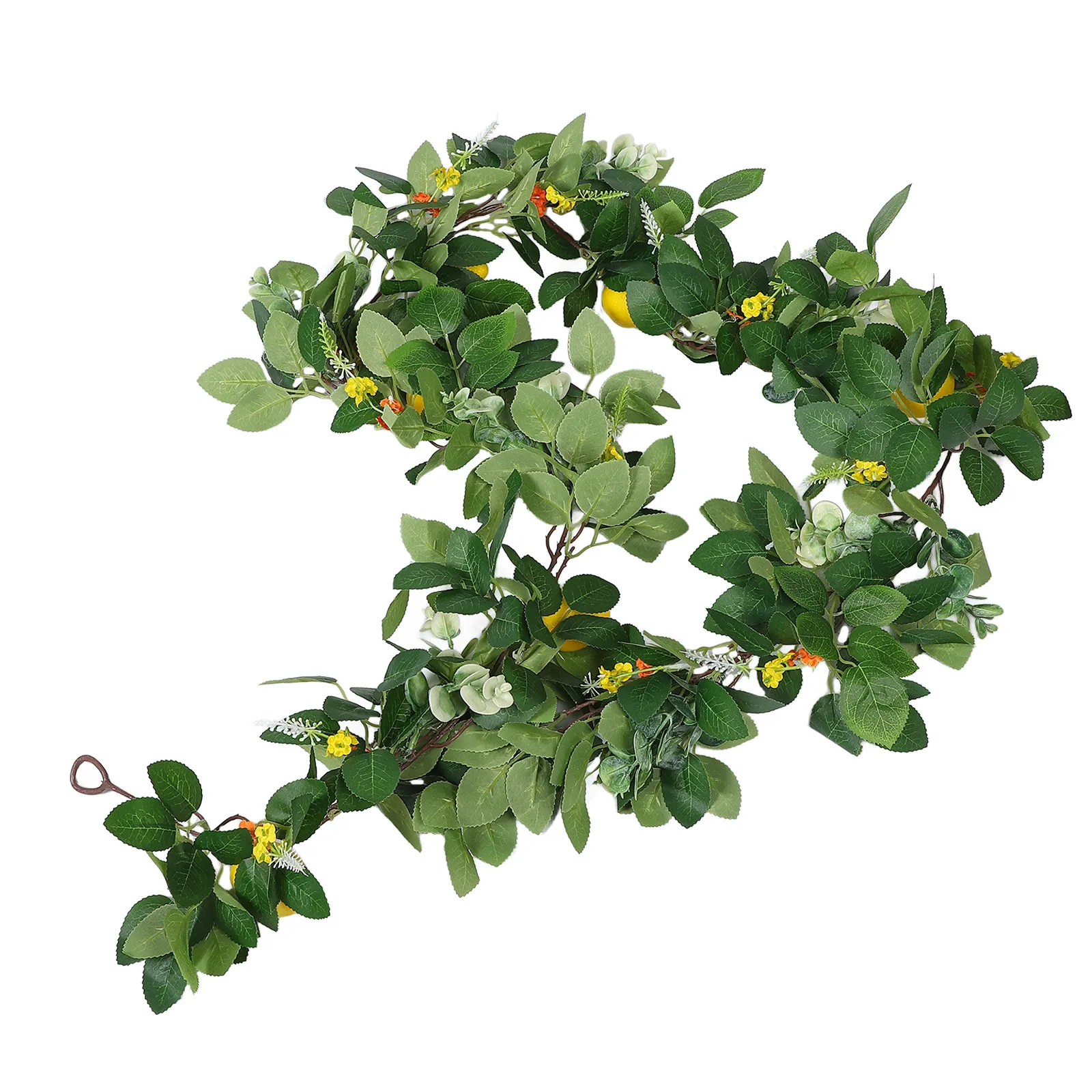 

Artificial Lemon Garland with Realistic Rose Leaves and Fruits 85 Meter Adjustable Vine for Wedding Party Summer