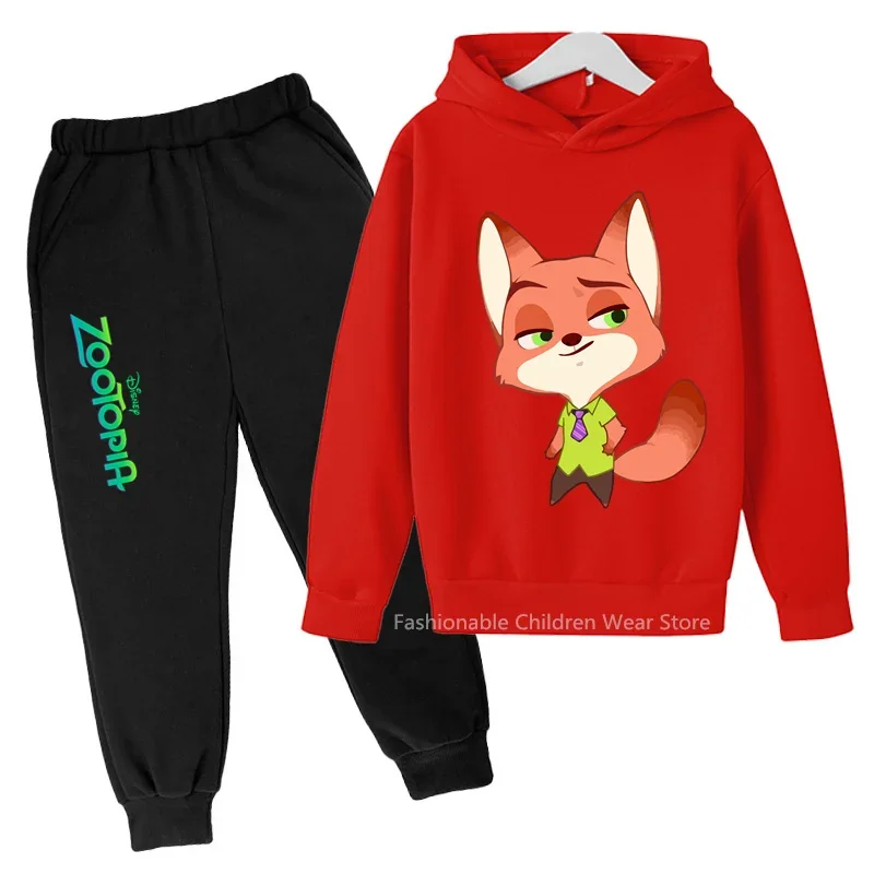 

Disney's Zootopia Kids' Hoodie and Pants Set - Cute and Casual for Boys & Girls' Stylish Autumn and Spring Adventures