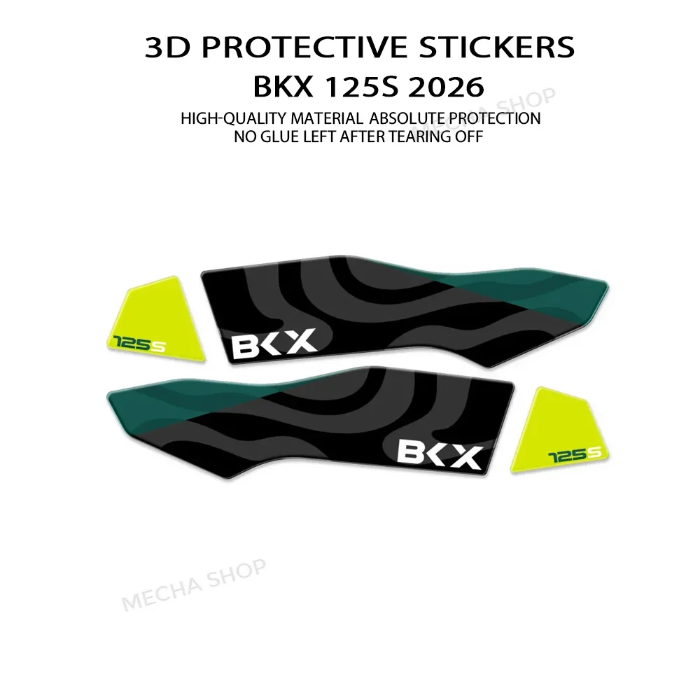 For Benelli BKX 125S 2026 Hand Guard Fairing Decal Motorcycle Accessories 3D Resin Sticker Protection Kit