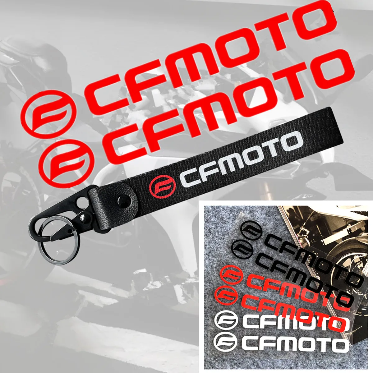 עבור cfmoto cfmoto מפתח אופנוע הדבקת מדבקה טנק קישוט עבור cfmto 800mt lx 700 650r 250sr 250sr
