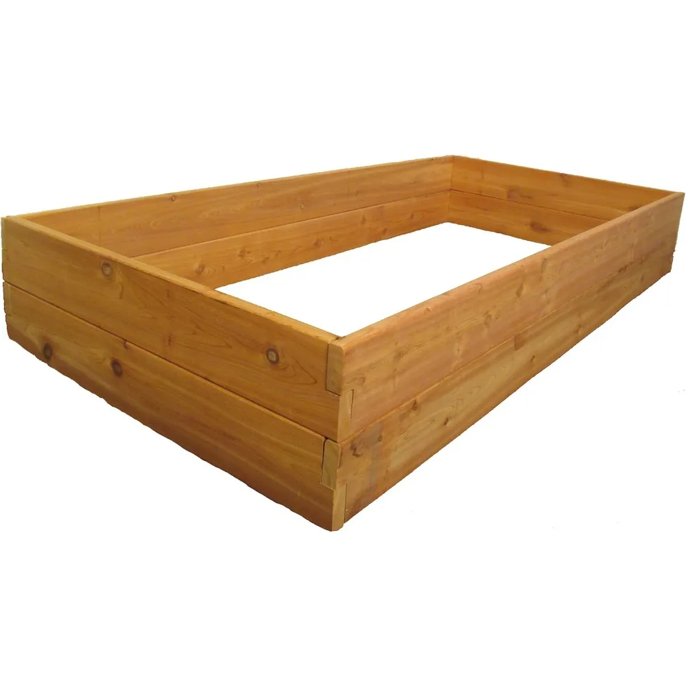 

Infinite Cedar Premium Cedar Raised Garden Bed - 3' x 6' x 11" - Handcrafted in Maine from North American Western Red Cedar Wood