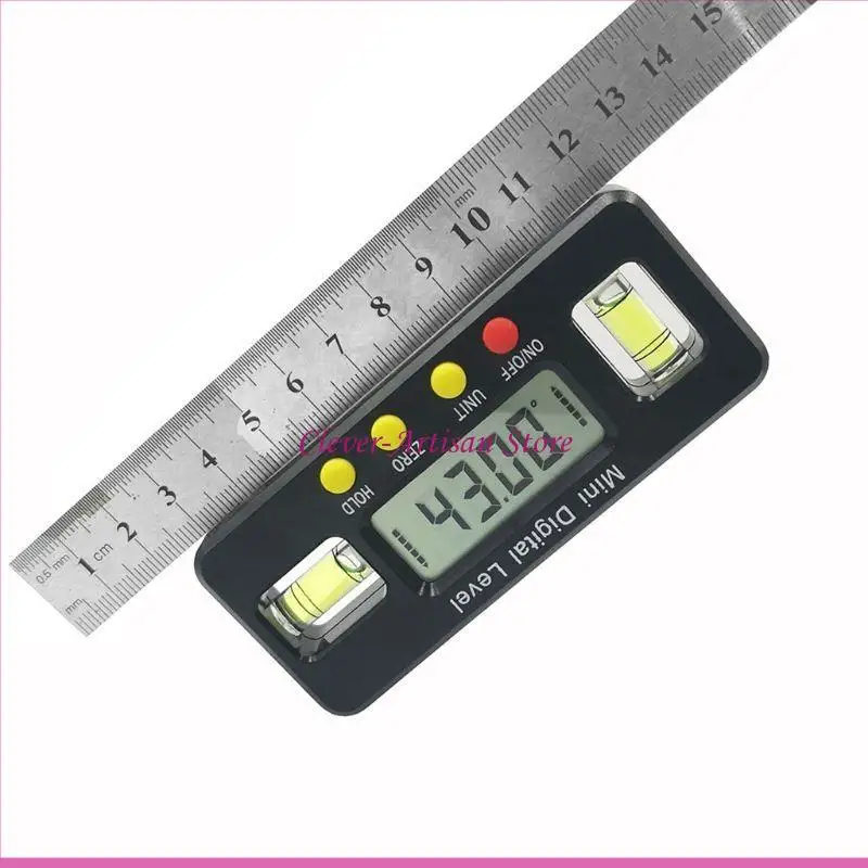 

E06B 360 Degree Inclinometer/Digital Protractor Finder Gauge LCD Display ABS-