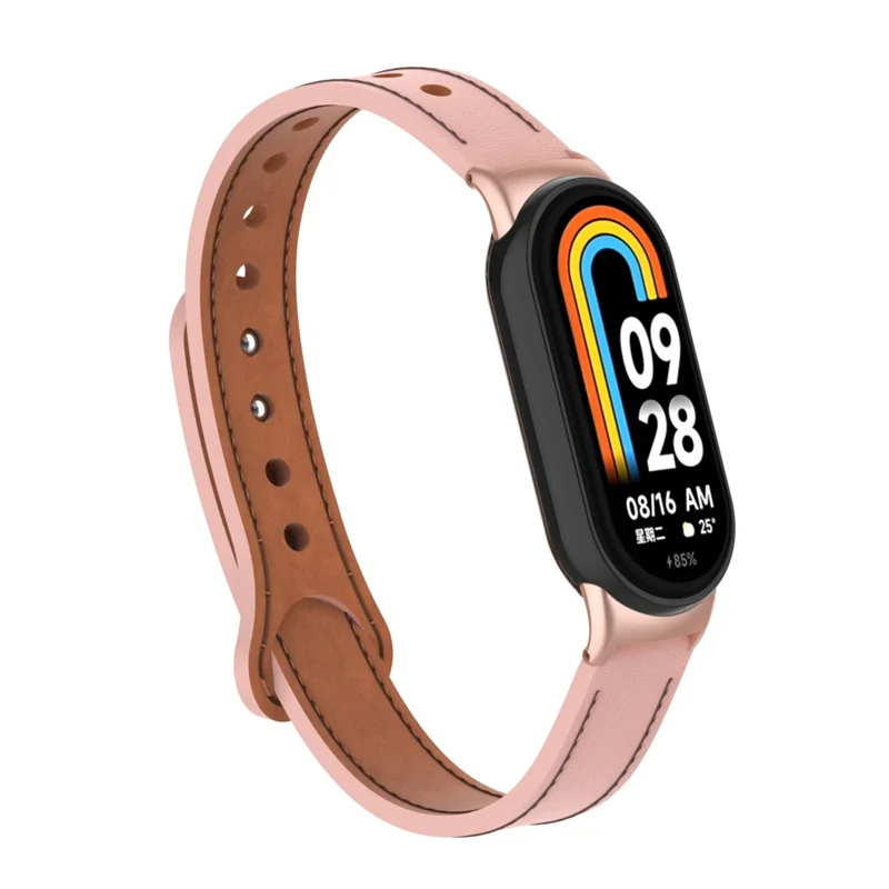 حزام من الجلد ل شاومي الفرقة 8 الأساور الرجال النساء سوار ل شاومي Miband 8 NFC ساعة ذكية اكسسوارات الموضة