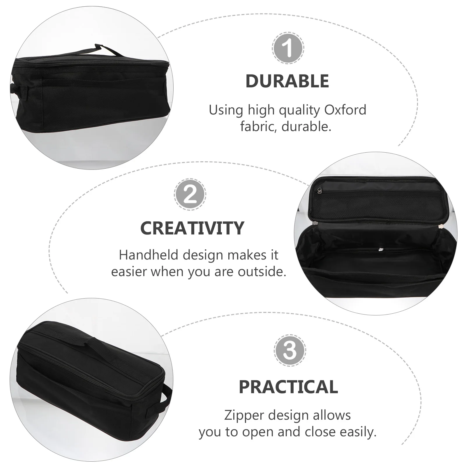 

Waterproof Tableware Storage Bag Camping Picnic Lunch Bag Outdoor Travel Cutlery Container Lightweight Portable Zipper Design