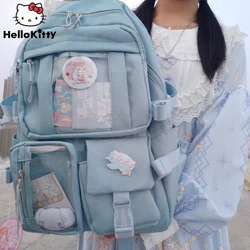 Y2k Sanrio Kuromi My Melody mochila de ocio para mujer, mochila de viaje de gran capacidad, Kawaii, dibujos animados, Cinnamoroll, mochila escolar para estudiantes