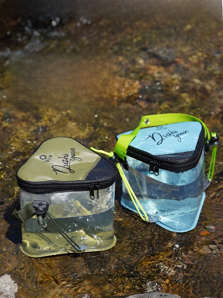 フィッシングソーストライアングルルアー活魚バケツ新型野生釣り専用小型釣りバケツバケツスタッキングウォーターバケツ小型魚バケツ