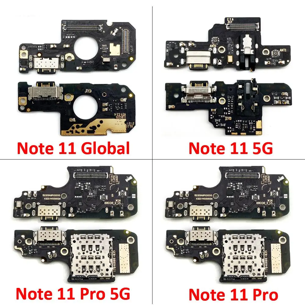 

Tested NEW USB Charging Port Dock Charger Plug Connector Board Flex For Xiaomi Redmi Note 11E 11 Pro 5G 4G Global Fast charging