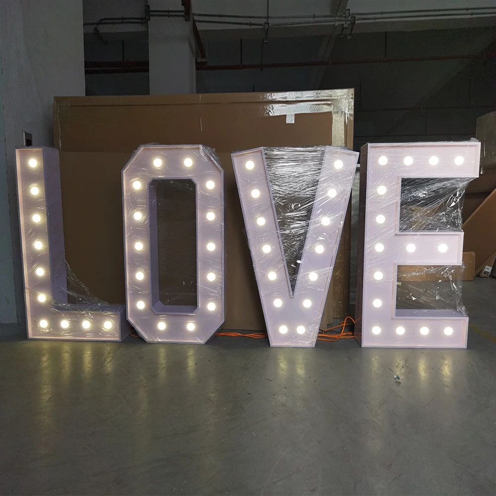 marquee light up letter led numbers 4ft mr and mr sign marry me large big wedding love giant light marquee letter