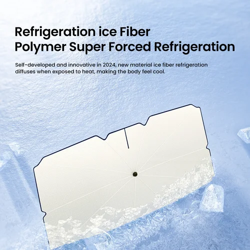 Imagen 2 del producto YZ para Tesla Model 3 Y highland 2025 sombrilla de coche paraguas plegable protector solar frontal aislamiento térmico Parasol delantero accesorios de coche