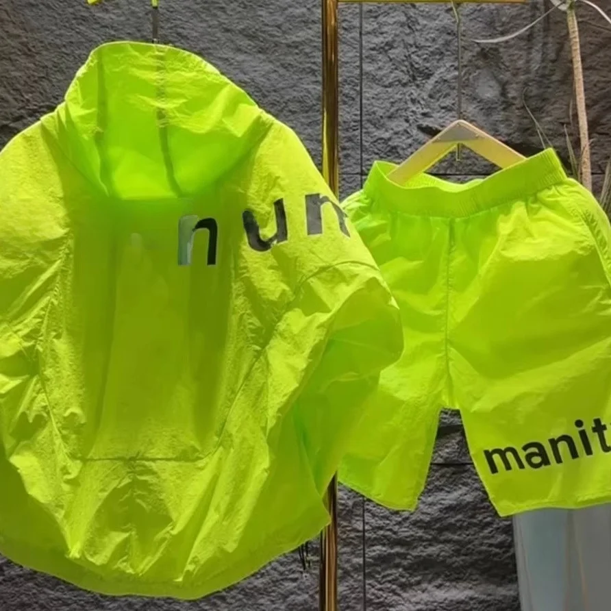 

Summer Casual Loose Women's Sun Protection Zipper Jacket Shorts Set Large Size 300 Pounds Two-Piece Trendy Outfit