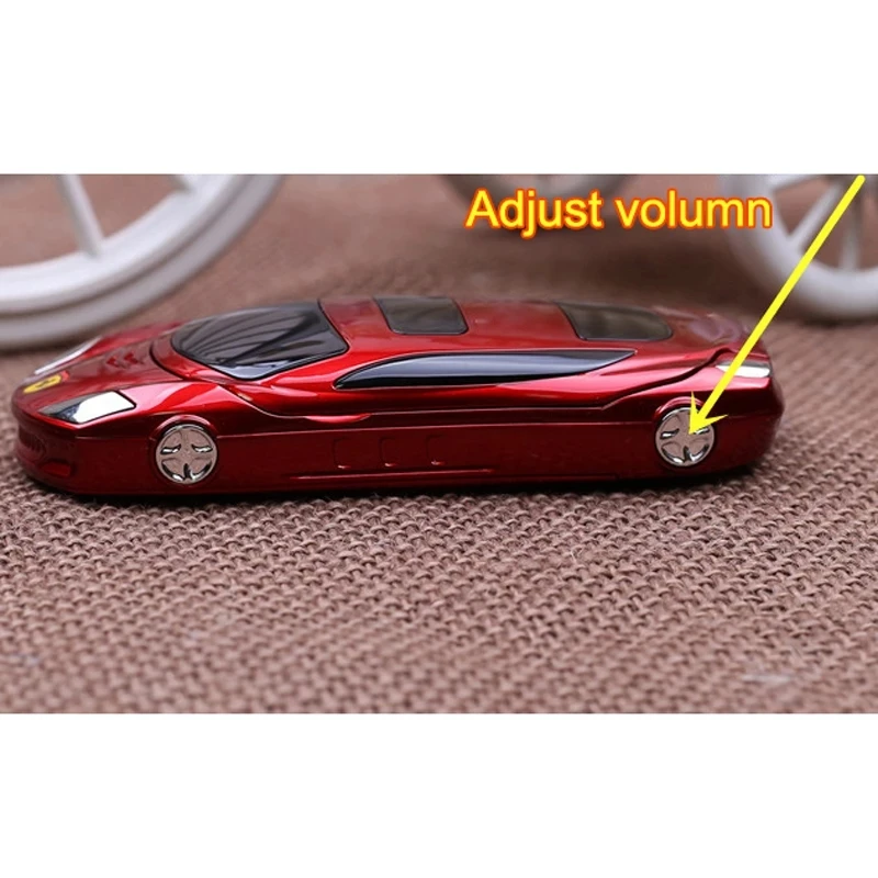 الأصلي Newmind F15 مقفلة الوجه الهاتف المحمول 2G GSM المزدوج سيم سيارة رياضية صغيرة نموذج هاتف محمول مع كاميرا مصباح يدوي الهاتف