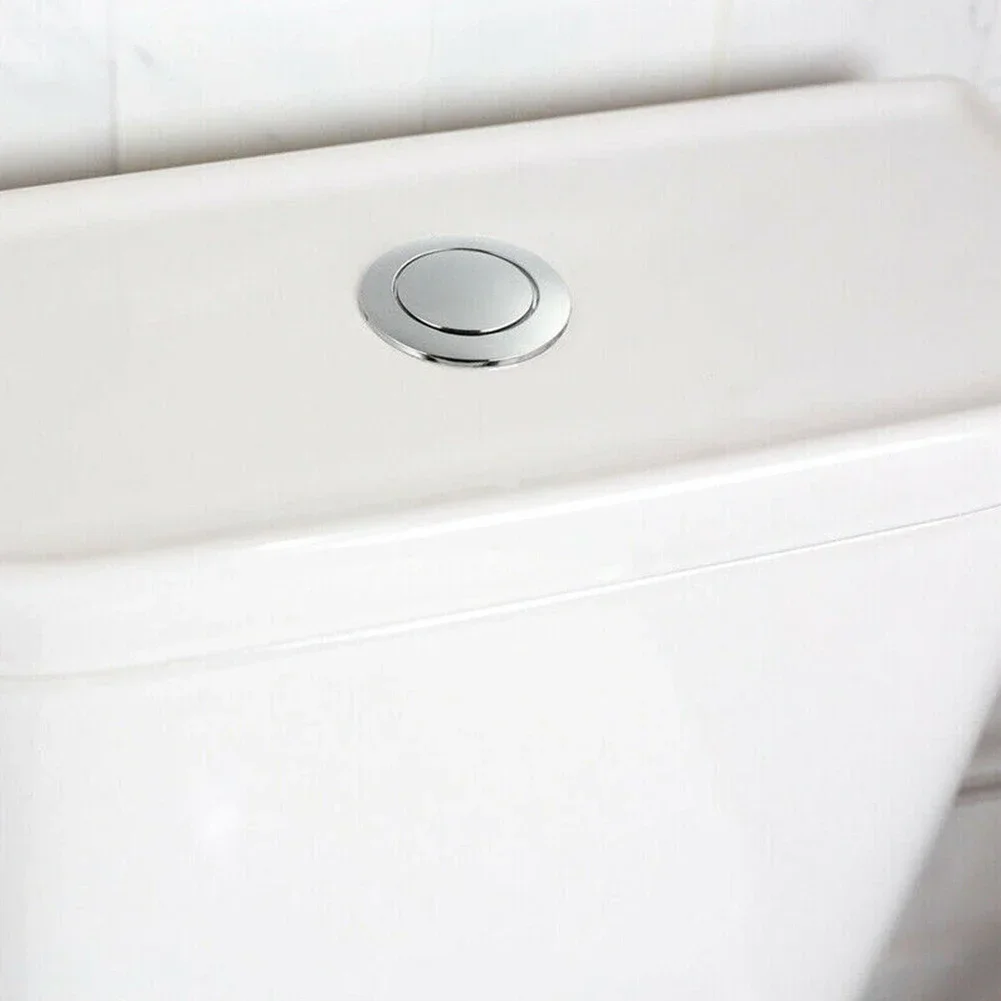 1 unidad de pulsador de inodoro de baño de 38mm, botón de descarga individual, botón de tanque de agua de inodoro, accesorios universales de baño ABS