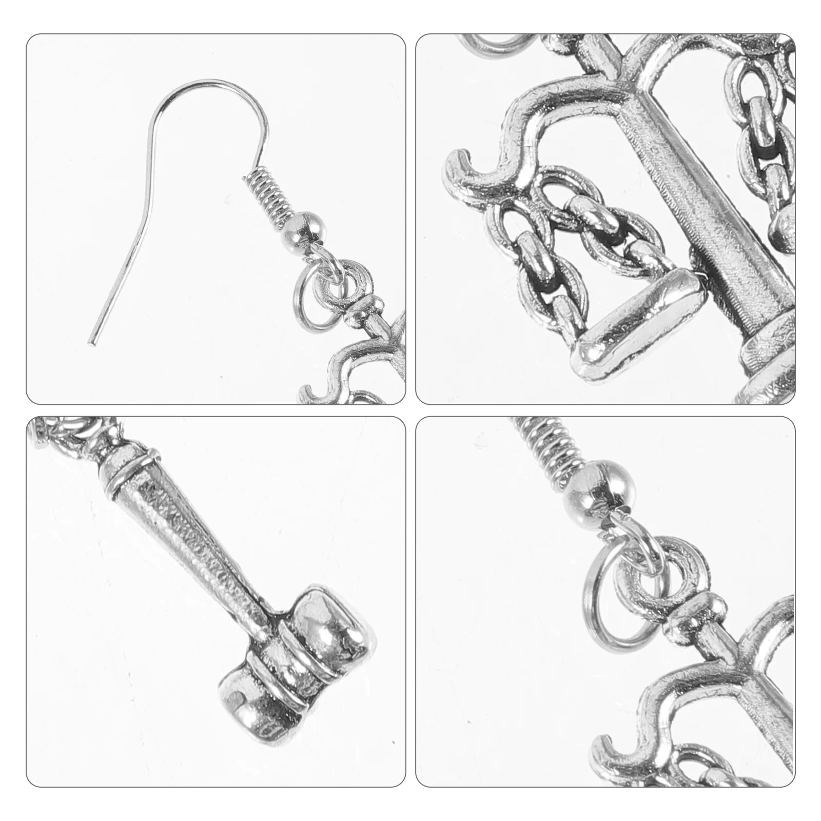 

1Pair Lawyer Earrings Metal Justice Scale Dangle Earrings Decorative Jewelry Drop Gift for Judges Lawyers Jewelry Decors