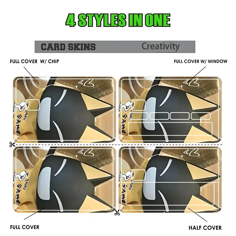 Inoue Cute T-Toro Credit Card Skin Stickers for Bank Card Bus Metro Card Sticker Waterproof Women Gift