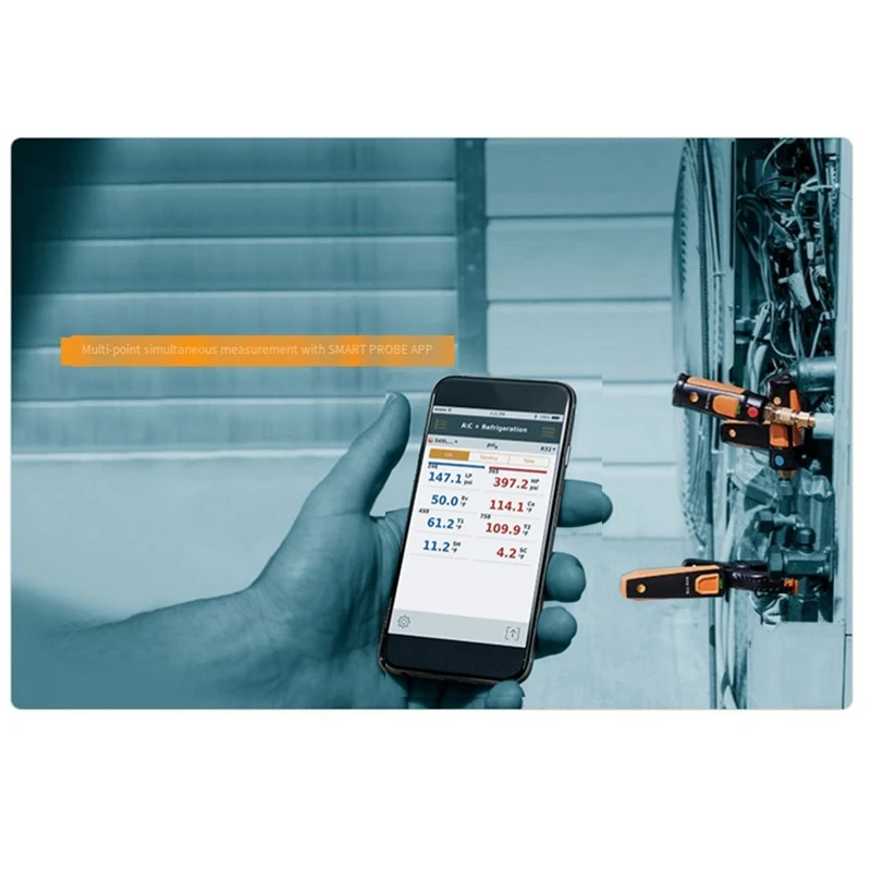 549I الذكية قياس الضغط العالي قياس ضغط الأنابيب مسبار لاسلكي لنظام التبريد التهوية