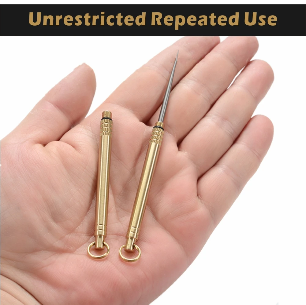 Palitos de titânio portáteis, fio dental, metal, bolso, chaveiro, aço inoxidável, reutilizáveis, garfo de frutas, ferramenta de acampamento