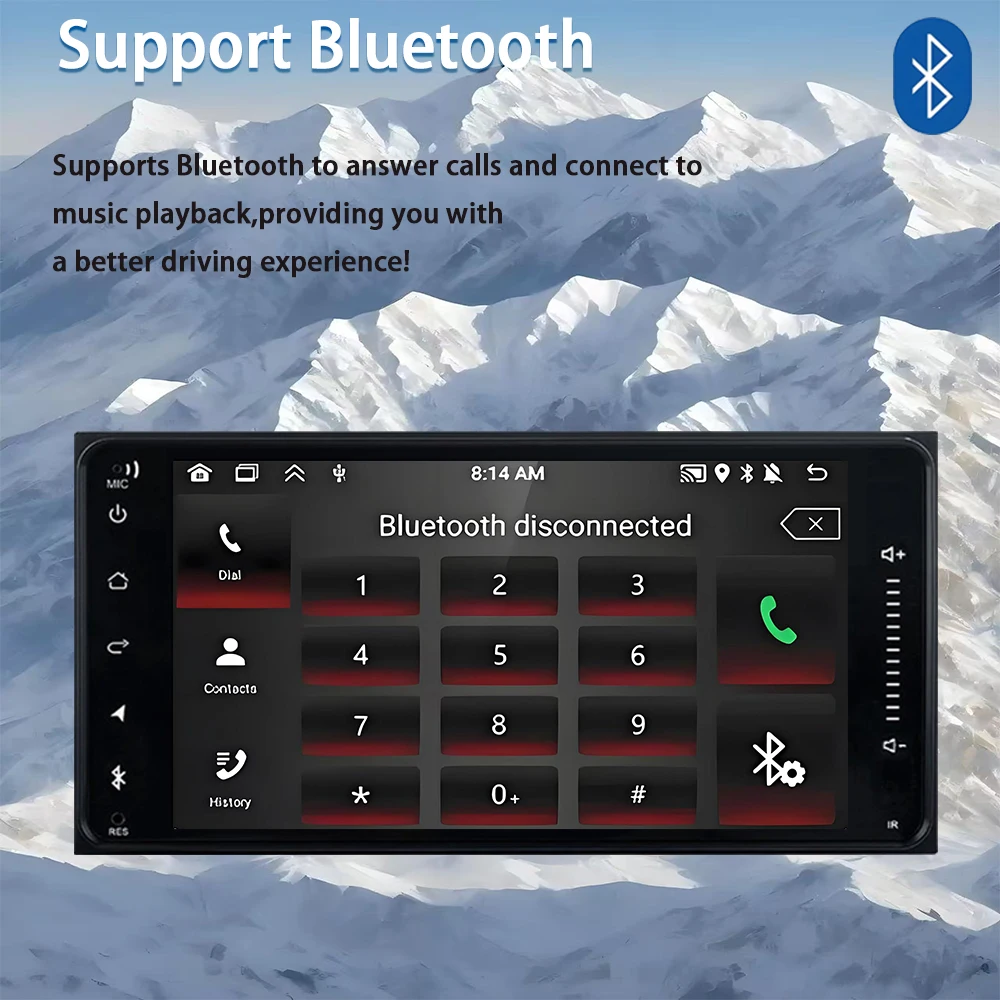 For Toyota Corolla 7inch Screen Car Radio Android 13 Wireless Carplay Multimedia Video Player GPS Navigation