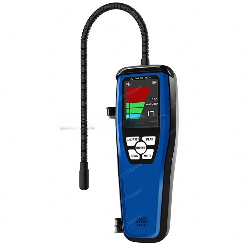 

Heating diode refrigerant leak detector, automotive air conditioning and refrigeration system, gas detector