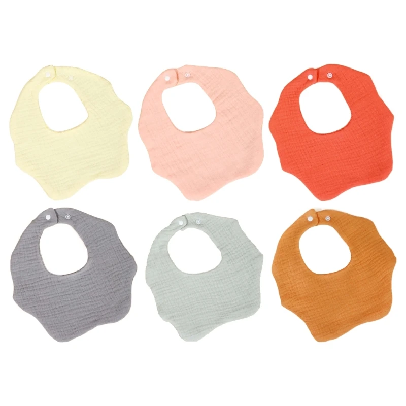 

& Practical Spit Up Cover 6 Layer Baby Bibs & Practical Newborns Bibs Soft & Breathable Cotton Burp Cloths