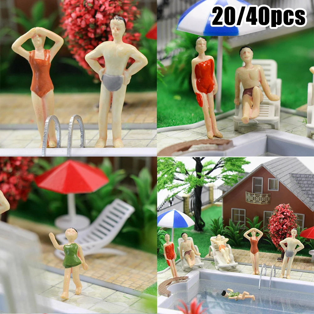 Add Dynamics and Excitement to Your Model Layout with 20 or 40 Perfectly Detailed 1 48 Swimming Figures for O Scale Railway