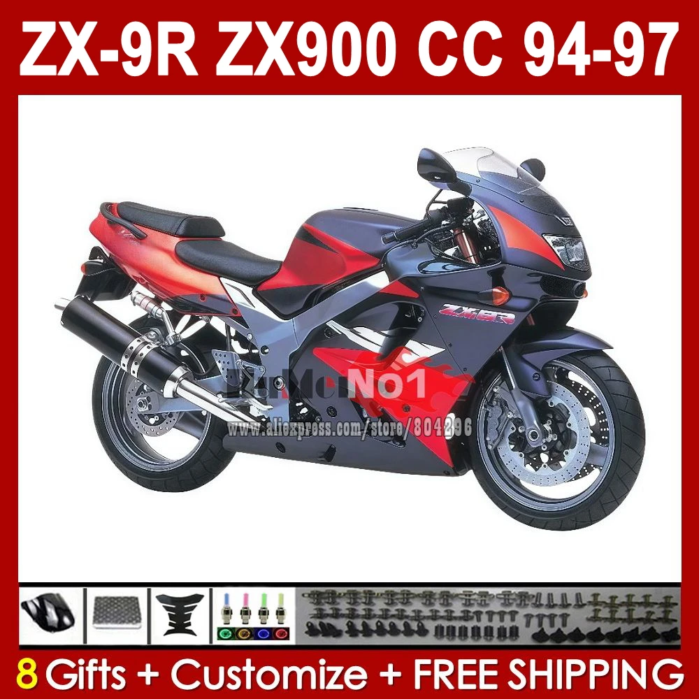 Kawasaki ZX9R 94-97 Fairing Black - AliExpress