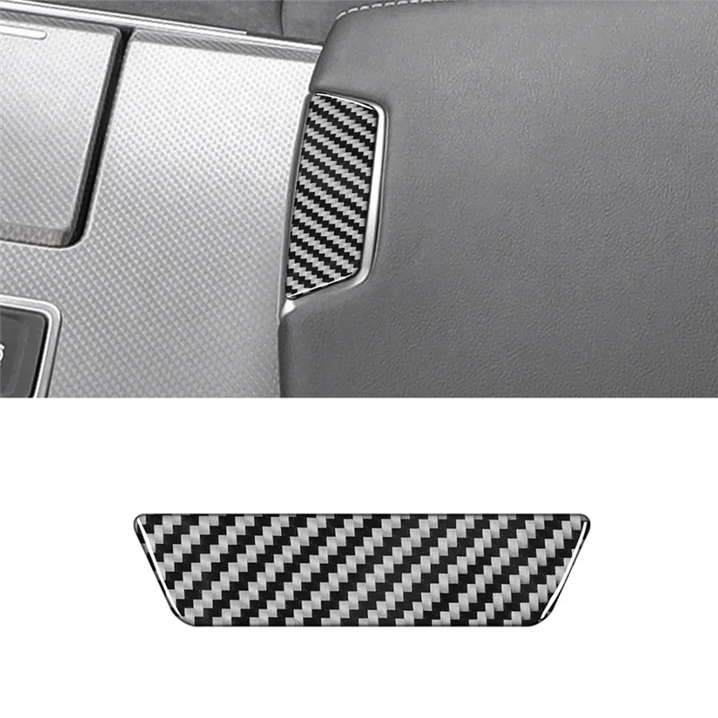 Carbon Fiber Stickers for Audi A6 C8 2019-2023 Car Armrest Box Button Decorative Panel Trim Interior