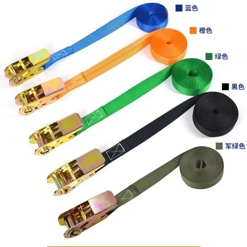 Tensioner1m/3m/5m Freight Car Fixed Tightener Tighten Rope for Luggage Goods Transportation Outdoor Camping Cargo Strap Ratchet view 6