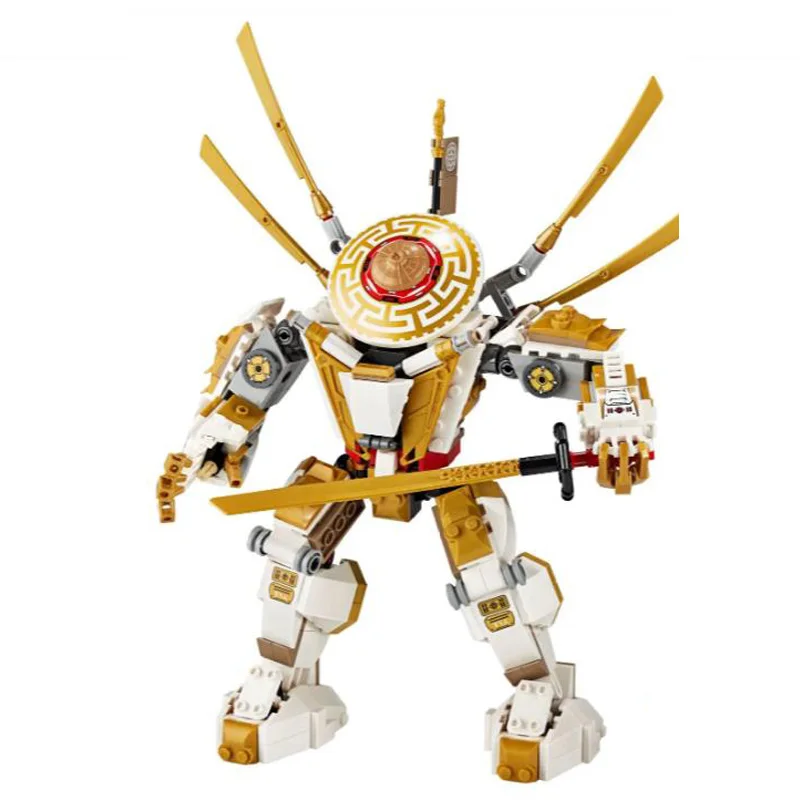 

New 11492 517pcs Boys Golden Mech Titan Building Blocks Bricks Robot Compatible 71702 Set Model Toy Kids Birthday Christmas Gift