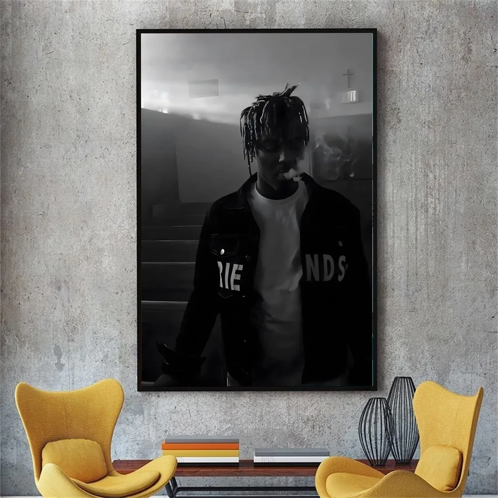 hip-hop Juice WRLD Poster No Framed Poster Kraft Club Bar Paper Vintage Poster Wall Art Painting Bedroom Study Stickers