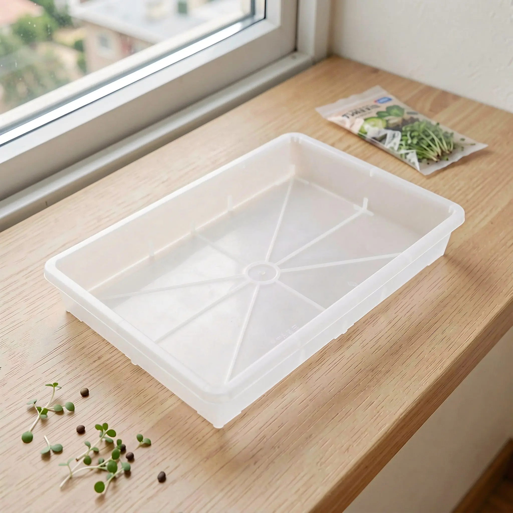 3Pcs Transparent Plant Potting Water Catcher Tray Clear Flower Pot Saucer Pan Indoor Seedling Catch Tray for Household Gardening
