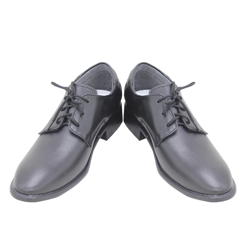 Zapatos de Cosplay Demon Slayer Kibutsuji Muzan, botas de Anime para fiesta de Halloween, zapatos de cuero Pu negros para hombres