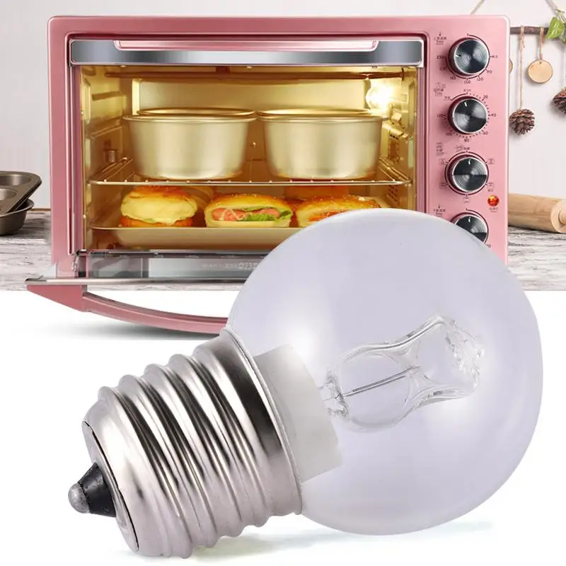 E27 40W Oven Cooker Lamp Heat Resistant Light Microwave Oven Bulbs 220 110V 500℃ High Temperature For Refrigerator Toaster