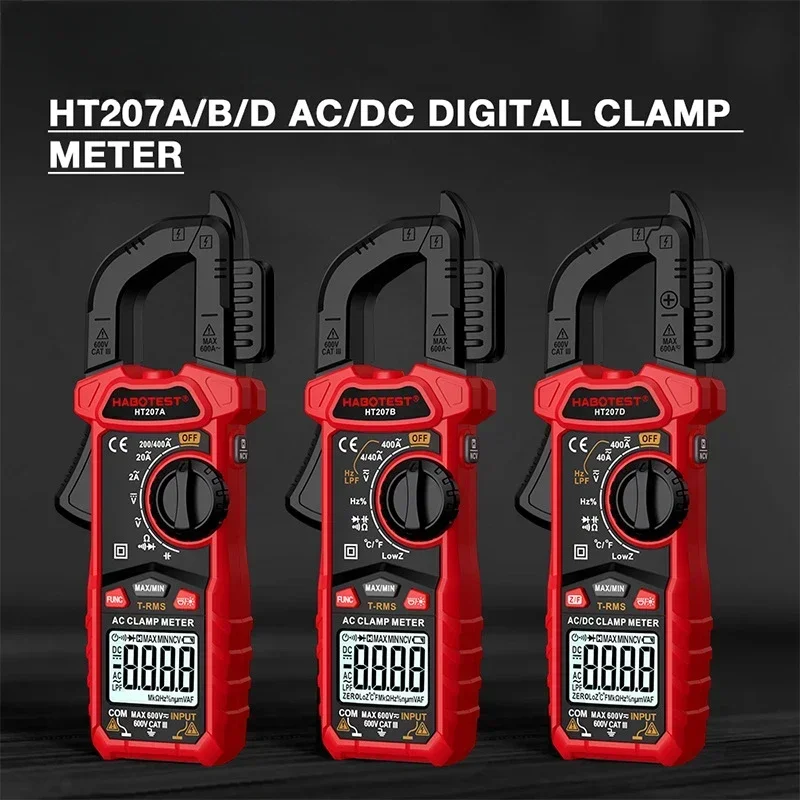 Factory wholesale clamp meter AC and DC anti-burn high-precision multi-function digital clamp meter