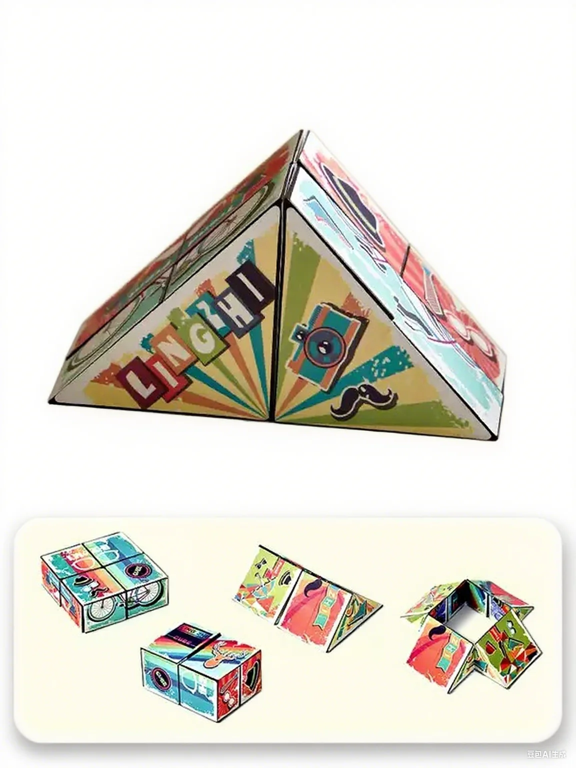 Bundel - Premium 2x2 tot 6x6 piramide en klassieke magische kubussen met gladde stickers - STEM educatieve puzzels voor kinderen en volwassenen