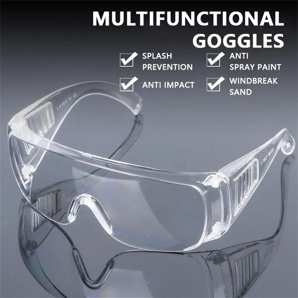 1pcSafety Protective Goggles LensThickness Anti-UV Blinds Water Gun Goggles Anti-impact Labor Protection Glasses Cycling Glasses