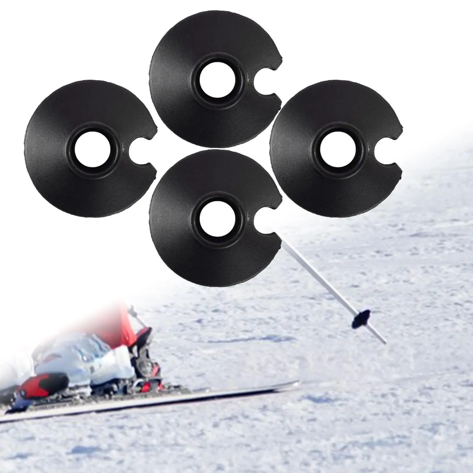 

4Pcs Hiking Poles Basket Replacement Part,Snow and Mud Baskets,Walking Sticks Replacement Tip Protectors,for,Camping
