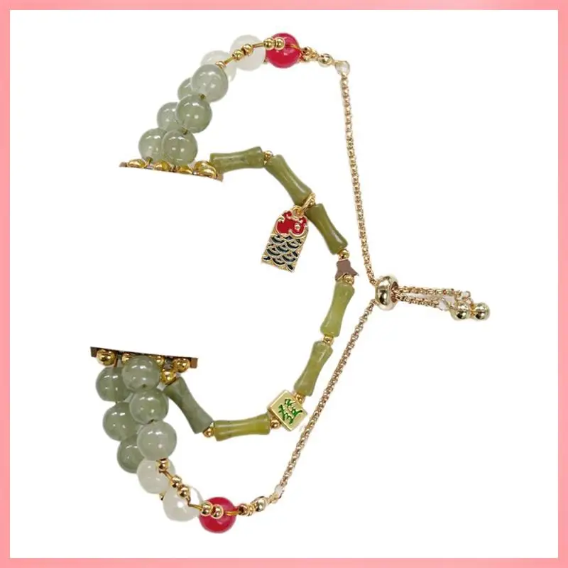 

N91R-Beaded For Watch Band Compatible With All Models, Elegant Dressy Bracelet For Women