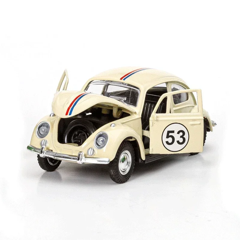 Modelo Volkswagen Beetle de aleación 1: 32, modelo de apertura de puerta, accesorios de colección de regalos pequeños, regalos para amigos de niños