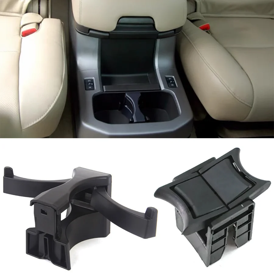 Przedziałek na kubek wkładka konsola środkowa dla Toyota Tacoma 2005-2015 Sequoia 2008-2017 55604-04010 55618-06050 akcesoria