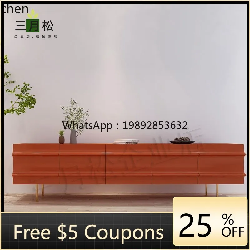 

WW TV cabinet simple floor cabinet living room locker small apartment coffee table combination