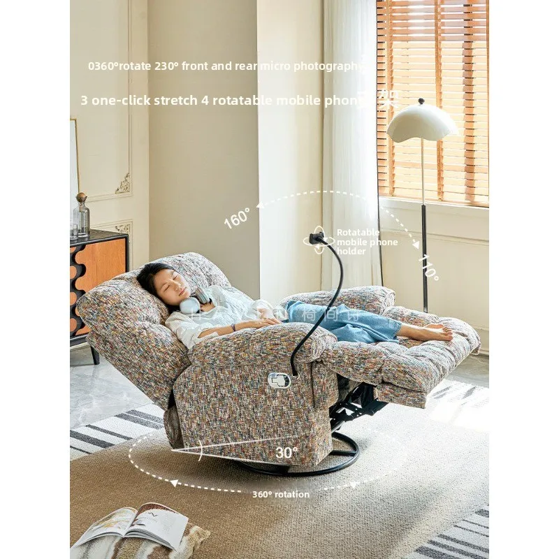 Living room electric single sofa chair, sofa can lie down and sleep small apartment first-class multi-function cabin for home
